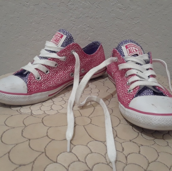 Converse Shoes - Converse Pink & Purple Patterned Shoes